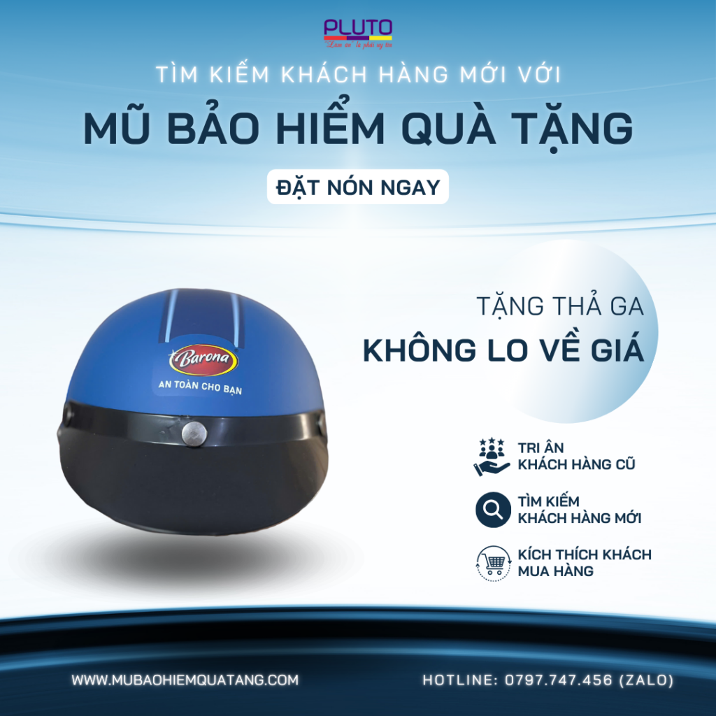 Mũ Bảo Hiểm In Logo Giá Sỉ