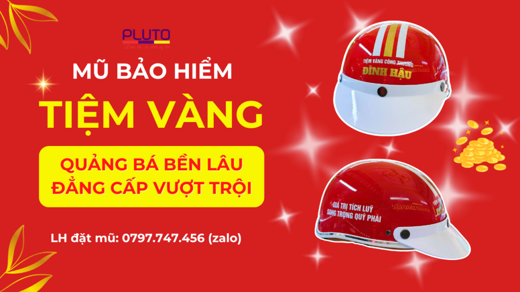 nón bảo hiểm tiệm vàng