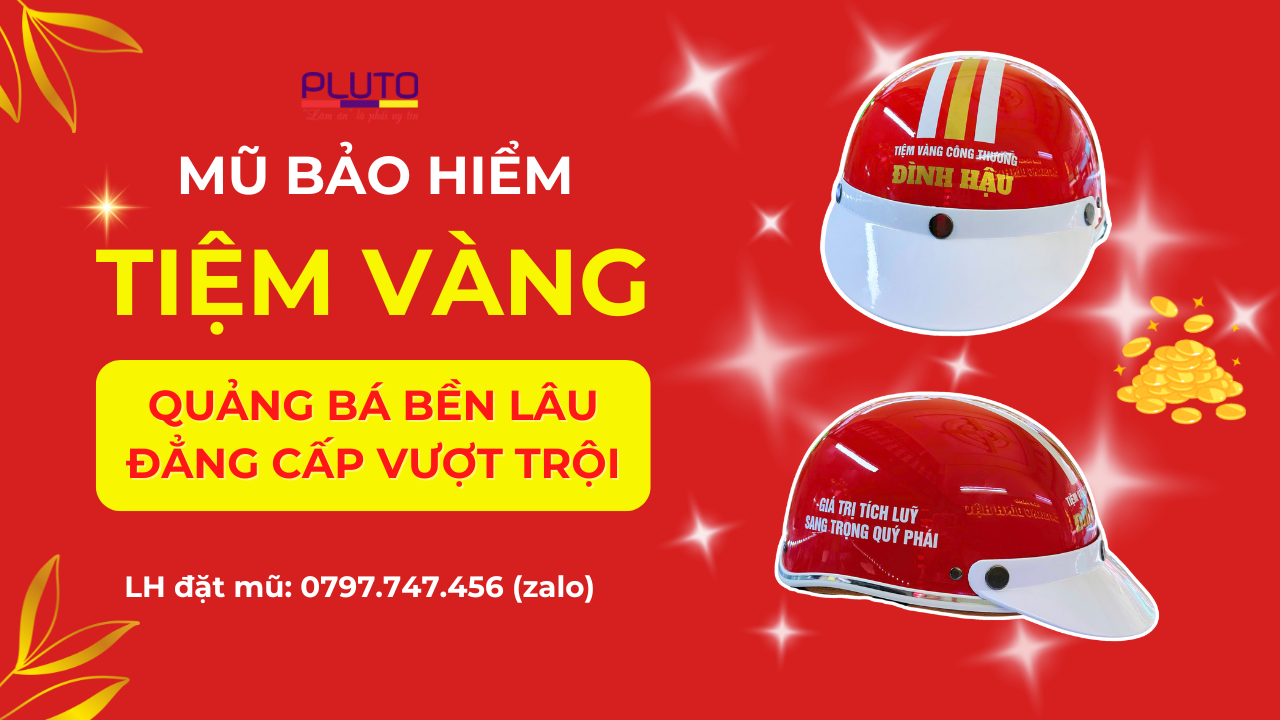 nón bảo hiểm tiệm vàng