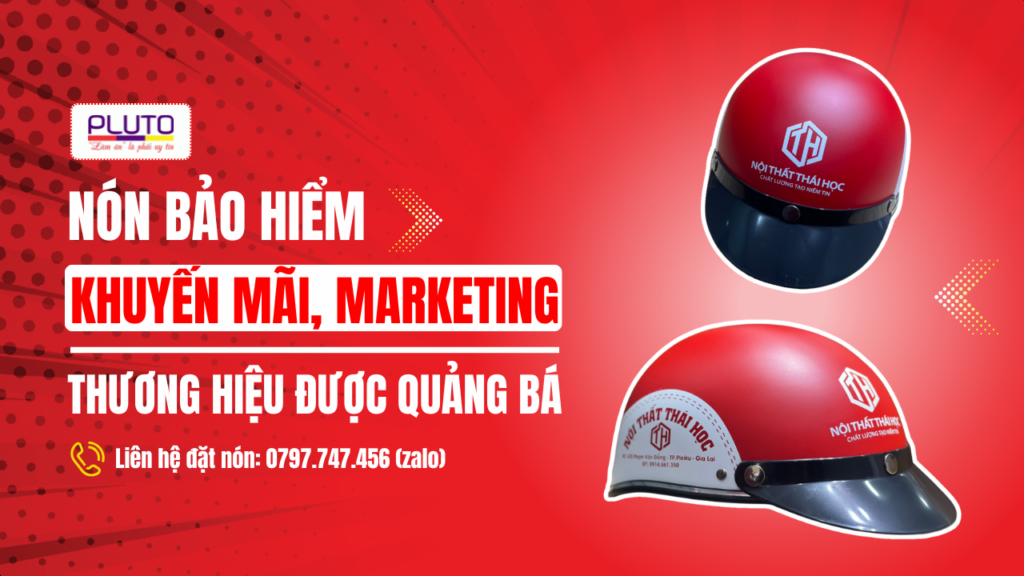 mũ bảo hiểm in logo công ty nội thất