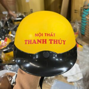 Mũ bảo hiểm in logo công ty nội thất