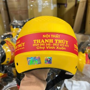 Mũ bảo hiểm in logo công ty nội thất