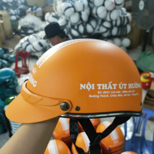 Mũ bảo hiểm in logo công ty nội thất