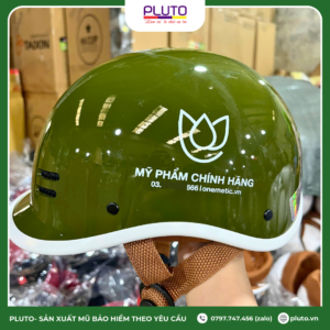 mũ bảo hiểm cho thương hiệu mỹ phẩm 