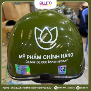 mũ bảo hiểm cho thương hiệu mỹ phẩm cao cấp