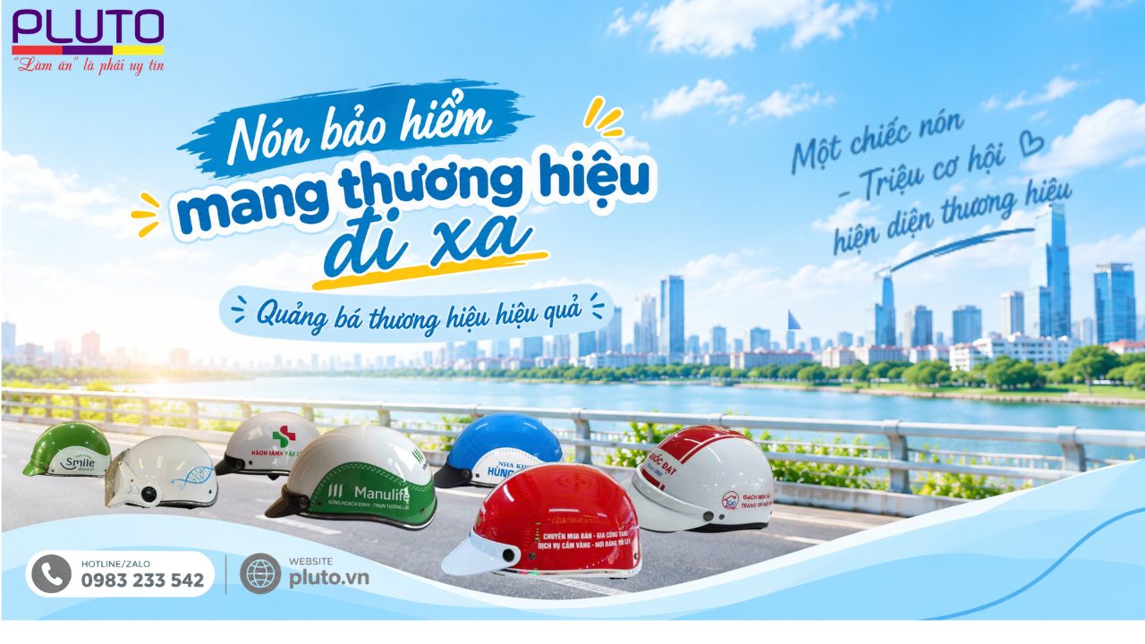 Nón bảo hiểm mang thương hiệu đi xa